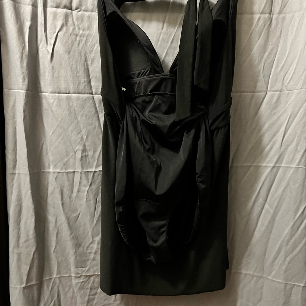 Aqua Green Black Swimsuit Dress
